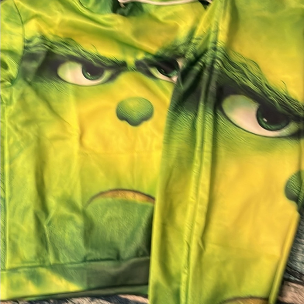 Green Character Print Jumpsuit grinch